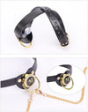 Pacifier Mouth Gag Plug Nipple Breast Clamps Clips Non Piercing Bondage Ball Gag with Choker Sex BDSM Toy for Couples Black