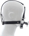Fun Supplies Mouth Ball Double Ring Harness Mouth Plug Adult Supplies Mouth Ball Bondage Sexy PU Leather
