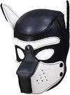 Neoprene Dog Full Face Puppy Mask Removable Pup Hood Halloween Mask