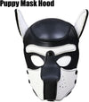 Neoprene Dog Full Face Puppy Mask Removable Pup Hood Halloween Mask
