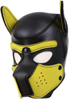 Neoprene Dog Full Face Puppy Mask Removable Pup Hood Halloween Mask