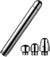 Nozzle Shower 3 Heads Aluminum Cleaner Cleansing Colonic Douche System Cleaner(Silver)