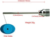 5 Holes Shower Enema Douche Attachments - Aluminium Shower Head Cleaning Kit 3 Piece with Velvet Carry Bag, 59 inch Hose