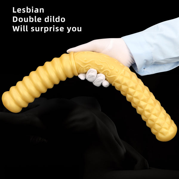 11.41in 15in 18.11in Liquid Huge Soft Long Silicone Dual Ended Dildo