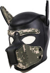 Neoprene Dog Full Face Puppy Mask Removable Pup Hood Halloween Mask
