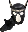Neoprene Dog Full Face Puppy Mask Removable Pup Hood Halloween Mask