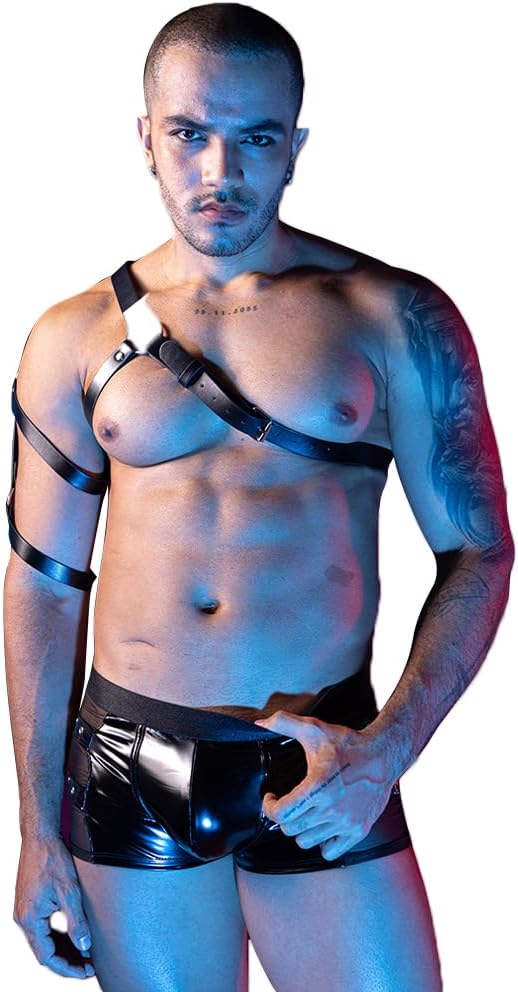 BDSM Men's cosplay Sexy Underwear police Costume Lingerie Pajamas Uniform bar Nightclub Stage Performance party Christmas