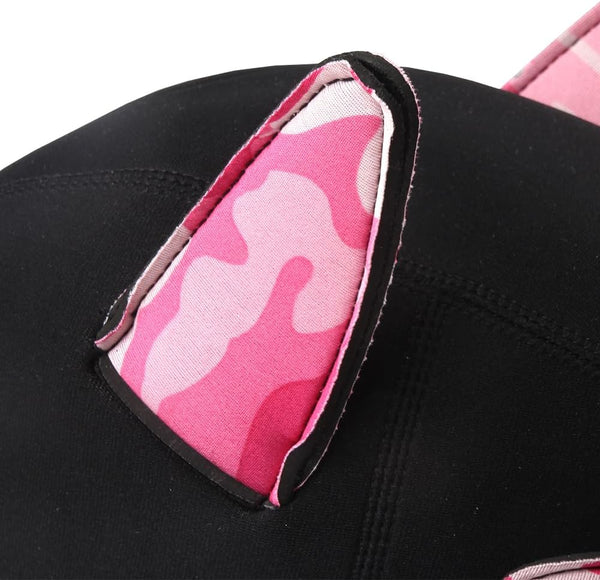 Neoprene Puppy Face Muzzle Dog Removable Full Head Hood Mask With Ears (One Size)