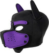 Neoprene Puppy Face Muzzle Dog Removable Full Head Hood Mask With Ears (One Size)