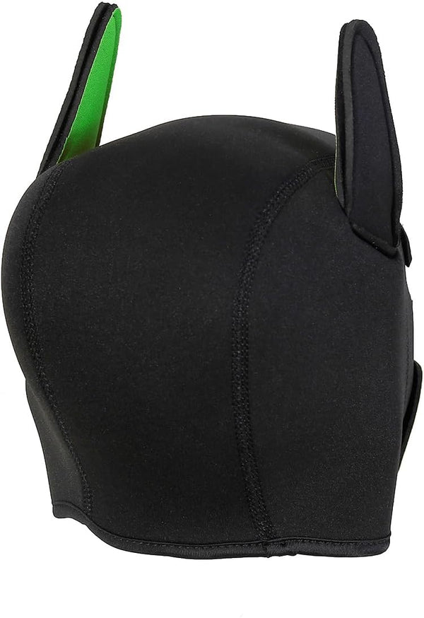 Neoprene Puppy Face Muzzle Dog Removable Full Head Hood Mask With Ears (One Size)