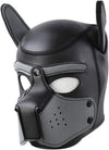 Neoprene Dog Full Face Puppy Mask Removable Pup Hood Halloween Mask