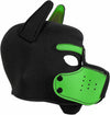 Neoprene Puppy Face Muzzle Dog Removable Full Head Hood Mask With Ears (One Size)