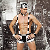 Men's Cosplay Sailor Costume Sexy Underwear Adult Mens 3 Pieces party Prisoner Suspender Underwear Outfits