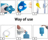 Enema Kit – 2L Enema Bag– 5.0ft. Long Silicone Hose – 5 Multi-Size Reusable Tips – Controlled Water Flow – for Colon Detox Cleanse Enemas