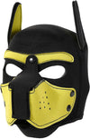 Neoprene Puppy Face Muzzle Dog Removable Full Head Hood Mask With Ears (One Size)