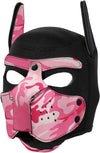 Neoprene Puppy Face Muzzle Dog Removable Full Head Hood Mask With Ears (One Size)
