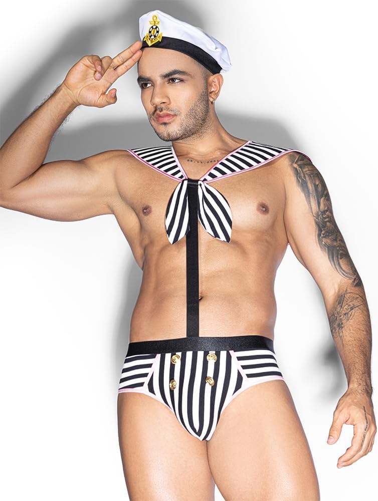 Men's Lingerie Sailor Costume cosplay nurse Sexy Underwear police Costume Lingerie Pajamas Uniform bar Nightclub Stage Performance party Christmas cosplay
