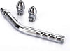 Cleaner Metal Shower Cleaner 3 Heads Aluminum Cleaner Cleansing Colonic Douche System Cleaner(Silver)