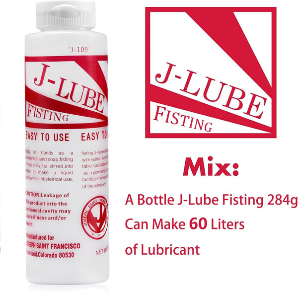 J-LUBE FISTING Powder Mixes with Water One Bottle Makes 6-8 Gallons of Lubricant 10 oz (1) (1)