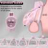 Male Chastity Cage, Large Chastity Device with 5 Sizes Rings and Invisible Lock for Man Penis Exercise Bondage Gear & Accessories Lightweight Adult Sex Toys