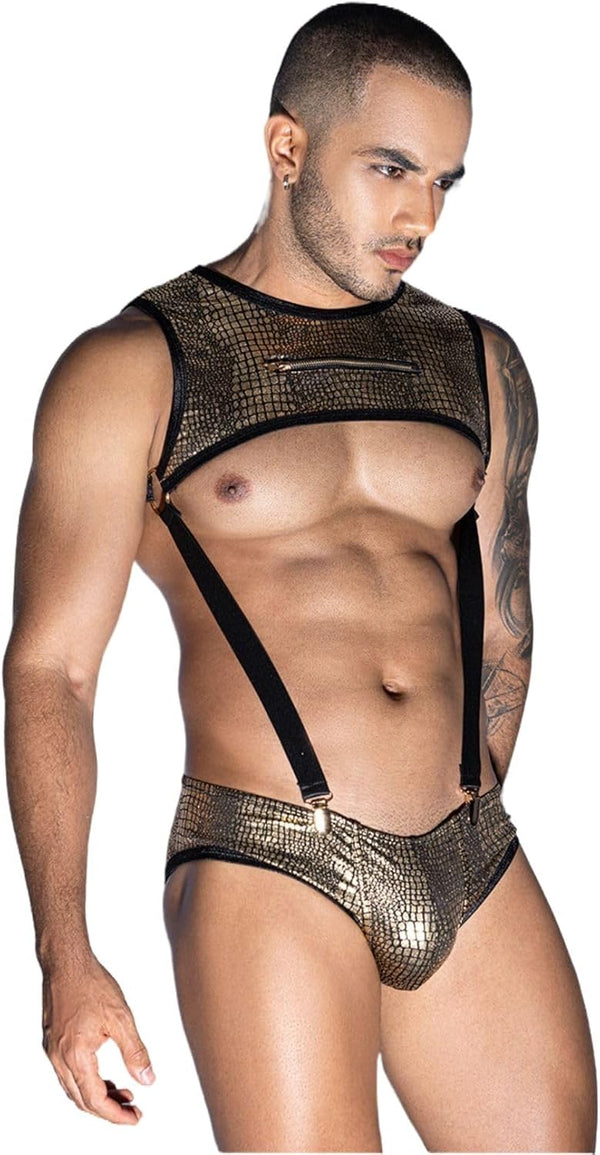 Men's Sexy Tuxedo Sexy Lingerie Set Role Play Bar Adult Gay Uniform Nightclub Gogoboy Cosplay Costume Outfit