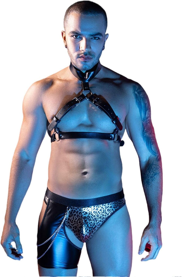 Men's Sexy Tuxedo Sexy Lingerie Set Role Play Bar Adult Gay Uniform Nightclub Gogoboy Cosplay Costume Outfit