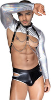 Men's Sexy Tuxedo Sexy Lingerie Set Role Play Bar Adult Gay Uniform Nightclub Gogoboy Cosplay Costume Outfit