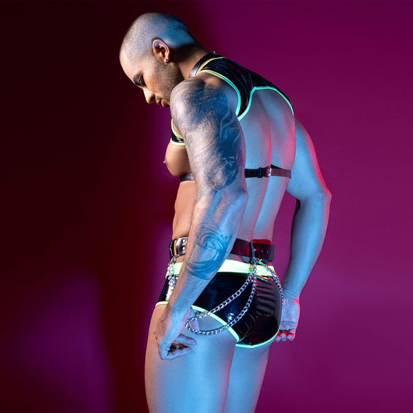 Men's Sexy Tuxedo Sexy Lingerie Set Role Play Bar Adult Gay Uniform Nightclub Gogoboy Cosplay Costume Outfit