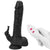 Black Realistic 3-in-1 Dildo Clit Vibrator G-Spot Massager Big Sex Toy For Women