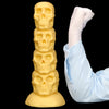 2630g 14.37in Nice Large Soft Long Fantasy Silicone Scary Skull Dildo