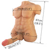 16lb Men Muscle Sex Torso Doll With Lifelike Soft Dildo For Adults