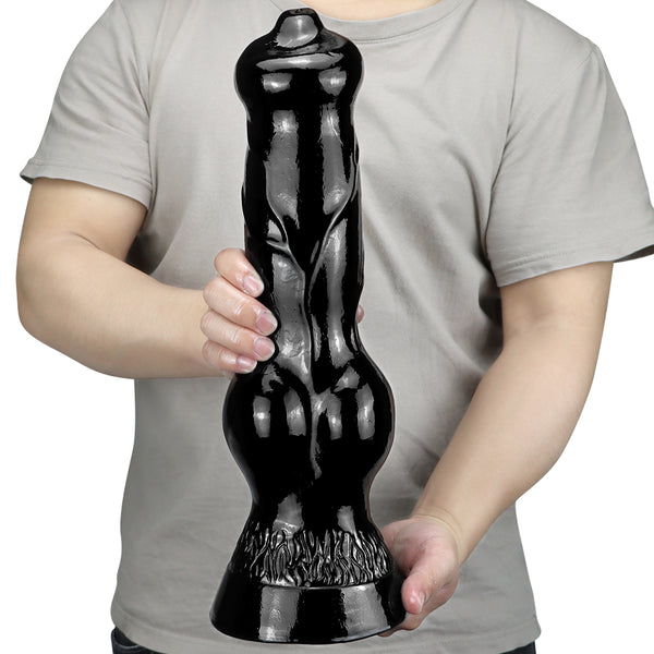 14.5 Inch Huge Dog Dildo PVC Knot Sex Toy