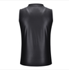 Matte Leather Sleeveless Chic Shirt
