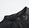 Matte Leather Sleeveless Chic Shirt