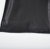 Matte Leather Sleeveless Chic Shirt