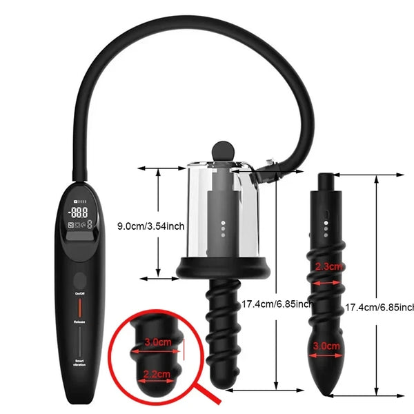2025 New Electric Smart Vibrating Anal Plug Rosebud Pump Vacuum Sucking Massage Prostate ButtPlug Adult Sex Toys For Man Women