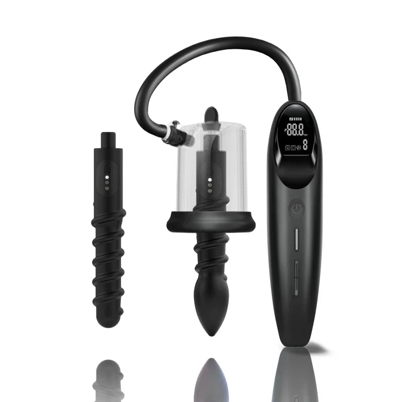 2025 New Electric Smart Vibrating Anal Plug Rosebud Pump Vacuum Sucking Massage Prostate ButtPlug Adult Sex Toys For Man Women