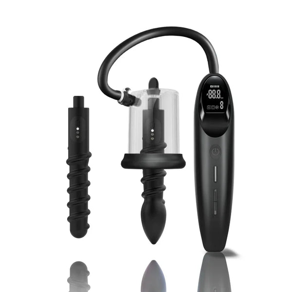 2025 New Electric Smart Vibrating Anal Plug Rosebud Pump Vacuum Sucking Massage Prostate ButtPlug Adult Sex Toys For Man Women