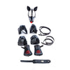 Bondage Mask Set: Faux Leather Pup Play Masks, Sex Roleplay Costumes with Paw Gloves and Harness for Adult Games