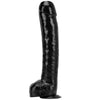 15.5 Inch Huge Black PVC Suction Cup Realistic Dildo