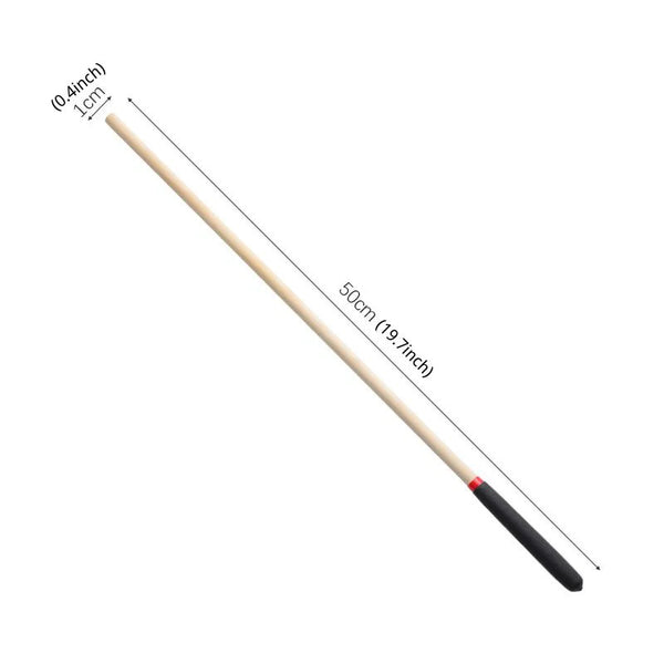 0.5M Frosted Handle Solid Wood Cane