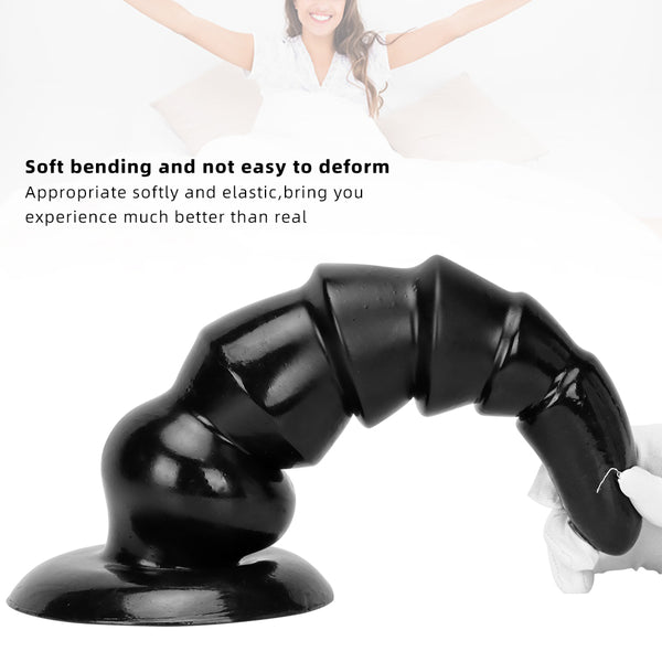 Thick and Enlarged Silicone Anal Plug with Expanded Base Beads to Stimulate Butt Butt Plug Couple's Pleasure Sex Toy