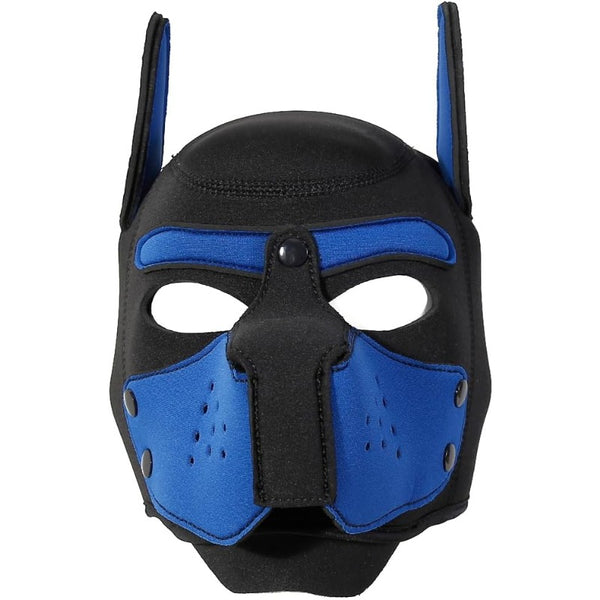 Neoprene Puppy Face Muzzle Dog Removable Full Head Hood Mask With Ears (One Size)