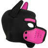 Neoprene Puppy Face Muzzle Dog Removable Full Head Hood Mask With Ears (One Size)