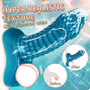 Hollow Penis Sleeve Realistic Penis Extender Enlargement Silicone Sleeve Sex Toy