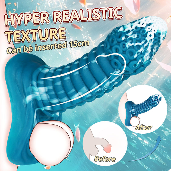 Hollow Penis Sleeve Realistic Penis Extender Enlargement Silicone Sleeve Sex Toy