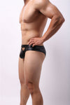 Sexy Mens Faux Leather Underwear Open Butt Briefs Jockstrap Panties Gay Thongs