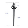 Extra long anal plug with TPE material