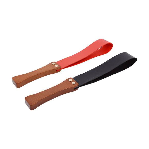 Wooden handle whip soft whip bondage paddle BDSM sex toy