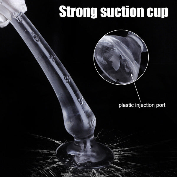 Anal plug dildo long and deep big penis with suction cup